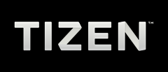 黑色背景Tizen商标